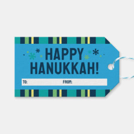 Happy Hanukkah Gift Tag Geschenkanhänger