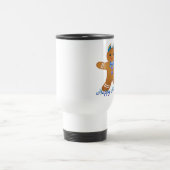 Happy Hanukkah Gingerbread Man Menorah Reisebecher (Mittel)