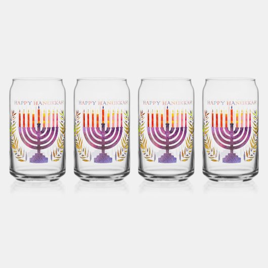 Happy Hanukkah Glasses Dosenglas (Vorderseite)