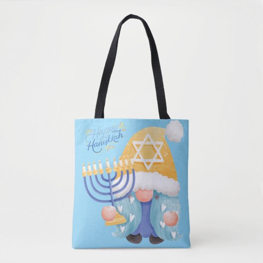 Happy hanukkah gnome tasche (Vorderseite)
