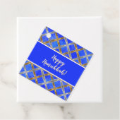 Happy Hanukkah Gold, Silber und Weiß Schnürsenkel Geschenkanhänger (Beispiel)