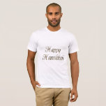 Happy Hanukkah Gold Typografie Elegant Chanukah T-Shirt<br><div class="desc">Happy Hanukkah Gold Typografie Elegant Chanukah Jüdisches Festival der Lichter Celebration Shirt</div>