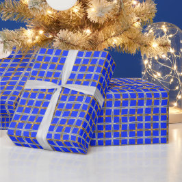 Happy Hanukkah Gold und Silver Laced Geschenkpapier