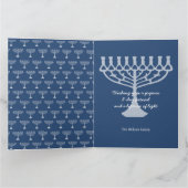 Happy Hanukkah Greetings Karte (Innenseite)