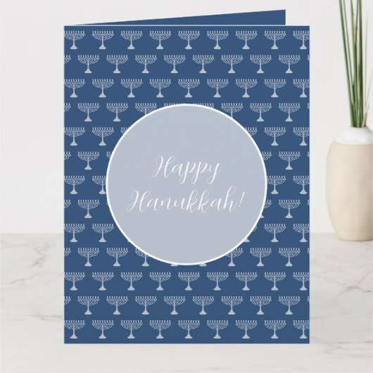 Happy Hanukkah Greetings Karte (Vorderseite)