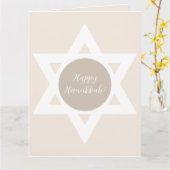 Happy Hanukkah Greetings Karte (Gelbe Blume)