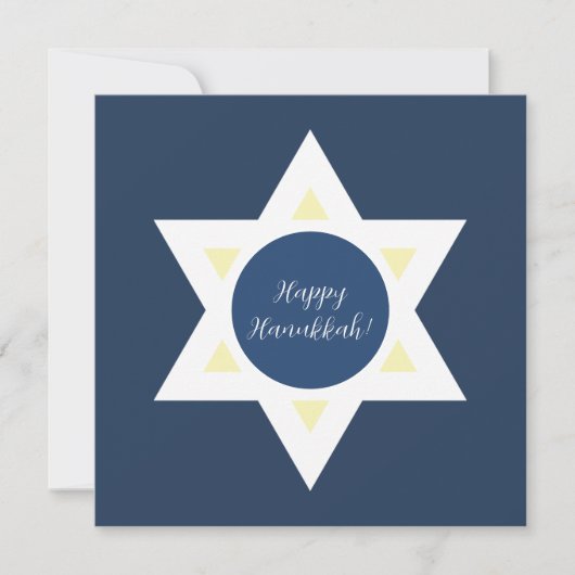 Happy Hanukkah Greetings Karte (Vorderseite)