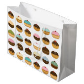 Happy Hanukkah Große Geschenktüte (Vorderseite Schrägansicht)