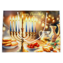 Happy Hanukkah Große Geschenktüte