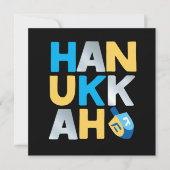 Happy Hanukkah Grußkarte (Vorderseite)