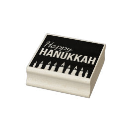 Happy Hanukkah Gummistempel
