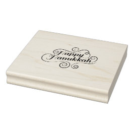 Happy Hanukkah Gummistempel