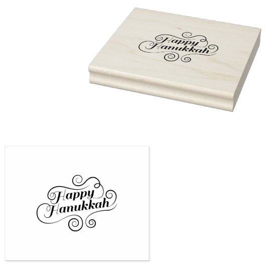 Happy Hanukkah Gummistempel (Stempel)