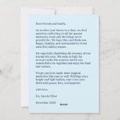 HAPPY HANUKKAH HandGezeichnet CUSTOM 6 FOTO Feiertagskarte (Rückseite)