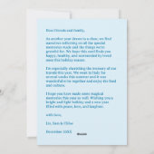 HAPPY HANUKKAH HandGezeichnet CUSTOM 6 FOTO Feiertagskarte (Rückseite)