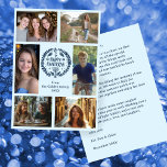 HAPPY HANUKKAH HandGezeichnet CUSTOM 6 FOTO Feiertagskarte<br><div class="desc">Hoffe, dass Ihnen dieses Ferien-Design gefällt. Klicken Sie auf "Personalisieren", um Ihre eigenen Fotos und Texte zu bearbeiten und auf der Vorder- und Rückseite hinzuzufügen. Auch als digitaler Download zum Versenden per E-Mail oder SMS und rett auf Porto. Karo in meinem Shop für weitere passende Artikel wie Grußkarten, Postkarten, Aufkleber,...</div>