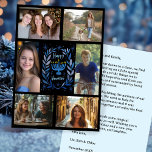 HAPPY HANUKKAH HandGezeichnet CUSTOM 6 FOTO Feiertagskarte<br><div class="desc">Hoffe, dass Ihnen dieses Ferien-Design gefällt. Klicken Sie auf "Personalisieren", um Ihre eigenen Fotos und Texte zu bearbeiten und auf der Vorder- und Rückseite hinzuzufügen. Auch als digitaler Download zum Versenden per E-Mail oder SMS und rett auf Porto. Karo in meinem Shop für weitere passende Artikel wie Grußkarten, Postkarten, Aufkleber,...</div>