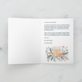 HAPPY HANUKKAH HandGezeichnet CUSTOM 6 FOTO geklap Feiertagskarte (Innenseite)