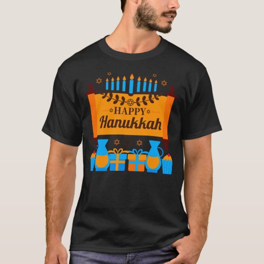 Happy Hanukkah | Hanukkah Festival T-Shirt (Vorderseite)