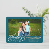 Happy Hanukkah| Hanukkah-Karte Feiertagskarte (Stehend Vorderseite)