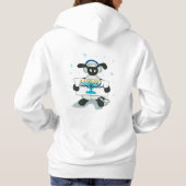 Happy Hanukkah Hensly Adult Hoodie (Rückseite)