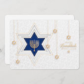 Happy Hanukkah Holiday Card Feiertagskarte (Vorne/Hinten)