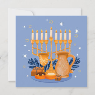 Happy Hanukkah Holiday Card Feiertagskarte