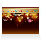 Happy Hanukkah Holiday Festival of Lights (Innenansicht Horizontal (Oben))