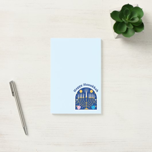 Happy Hanukkah Holiday Festivals Hinweise Post-it Klebezettel (Büro)