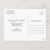 Happy Hanukkah Holiday Foto Postkarte (Rückseite)