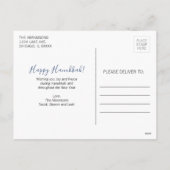 Happy Hanukkah Holiday Foto Postkarte (Rückseite)