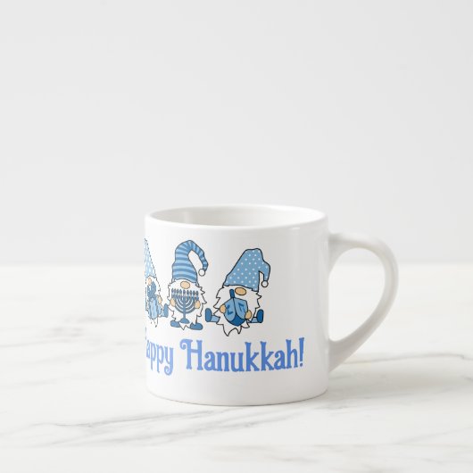 Happy Hanukkah Holiday Gnome Espressotasse (Rechts)