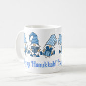 Happy Hanukkah Holiday Gnome Kaffeetasse (Vorderseite Links)