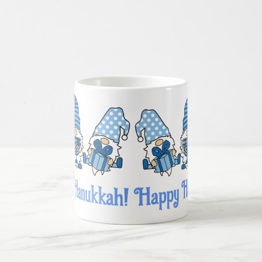 Happy Hanukkah Holiday Gnome Kaffeetasse (Mittel)