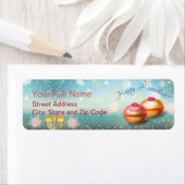 Happy Hanukkah Holiday Gold Hanukkah Menorah (Insitu)