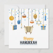 Happy Hanukkah Holiday Icon Dekorationen (Vorderseite)