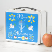Happy Hanukkah Holiday Metall Brotdose (Beispiel)