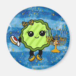 Happy Hanukkah Holiday Pickle Magnet