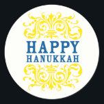 Happy Hanukkah Holiday Stickers<br><div class="desc">Happy Hanukka!</div>