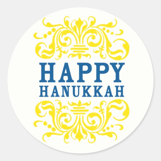Happy Hanukkah Holiday Stickers (Vorderseite)