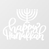 Happy Hanukkah Holiday Window Decal Fensteraufkleber (Blatt)