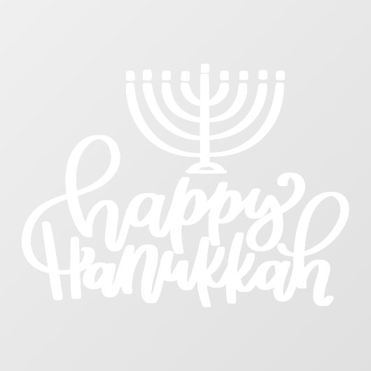 Happy Hanukkah Holiday Window Decal Fensteraufkleber (Blatt)