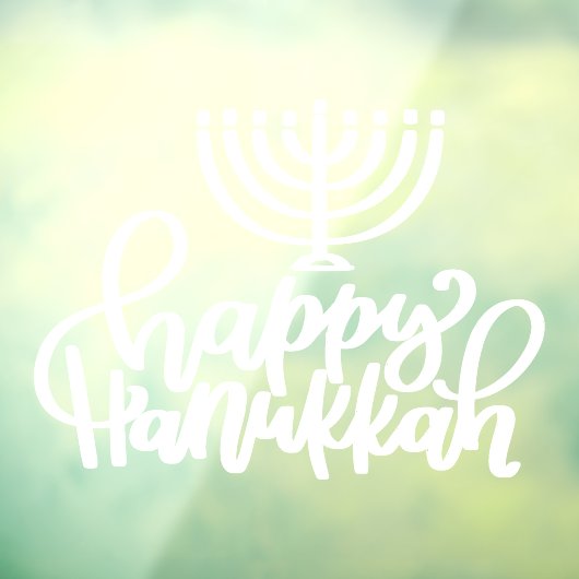 Happy Hanukkah Holiday Window Decal Fensteraufkleber (Blatt 3)