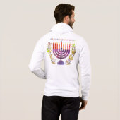 Happy Hanukkah Hoodie (Schwarz voll)