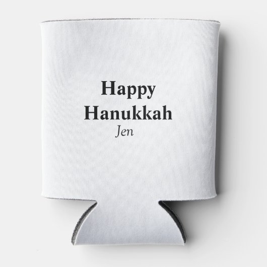 Happy Hanukkah Ihr Name Text editierbar Dosenkühler (Vorderseite)