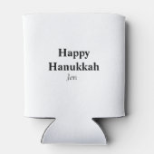 Happy Hanukkah Ihr Name Text editierbar Dosenkühler (Rückseite)