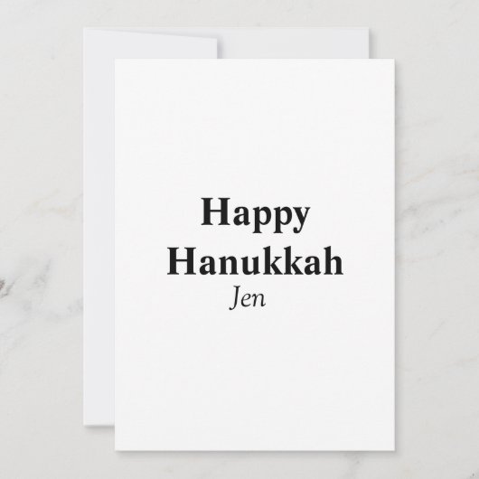 Happy Hanukkah Ihr Name Text editierbar Einladung (Vorderseite)