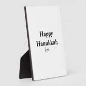 Happy Hanukkah Ihr Name Text editierbar Fotoplatte (Seite)