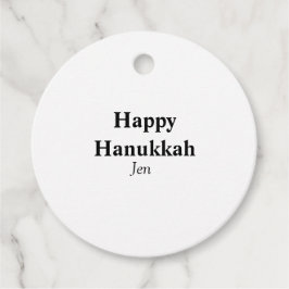 Happy Hanukkah Ihr Name Text editierbar Geschenkanhänger