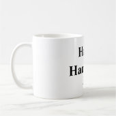 Happy Hanukkah Ihr Name Text editierbar Kaffeetasse (Links)